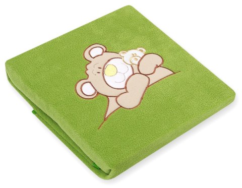 My Sweet Baby Kocyk polarowy dla niemowląt - Miś Barnaba zielony