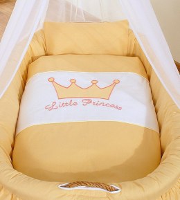 My Sweet Baby Kosz Mojżesza wiklinowy z baldachimem- Little Princess brzoskwiniowy