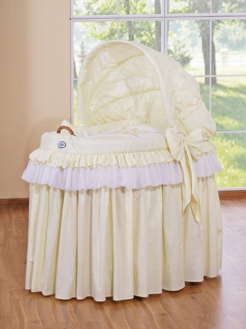 My Sweet Baby Kosz Mojżesza z budą- Little Prince Princess kremowy