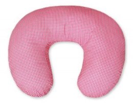 My Sweet Baby Poduszka rogal do karmienia fasolka + zdejmowana poszewka - Pepitka ciemny róż