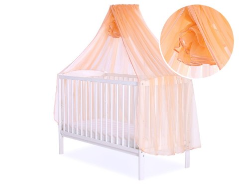 Bobono Moskitiera uniwersalna z szyfonu - brzoskwiniowa