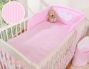 Bobono Pościel 2-cz 120x90 - Serduszka paseczki różowe