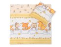 Bobono Pościel do wózka z wypełnieniem kołderka i poduszka - Leśne zwierzątka kremowe