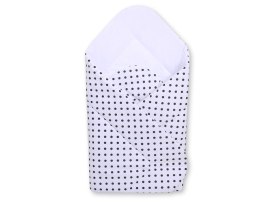 Bobono Rożek miękki - biały w czarne groszki