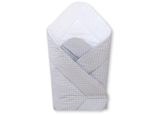 Bobono Rożek miękki - kropki na szarym