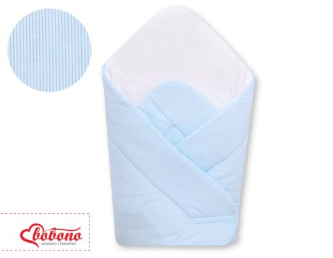 Bobono Rożek usztywniany- Wiszące serduszka paski niebieskie