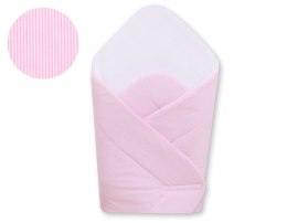 Bobono Rożek usztywniany- Wiszące serduszka paski różowe