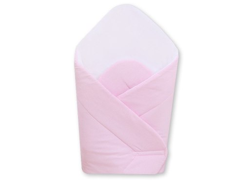 Bobono Rożek usztywniany- Wiszące serduszka paski różowe