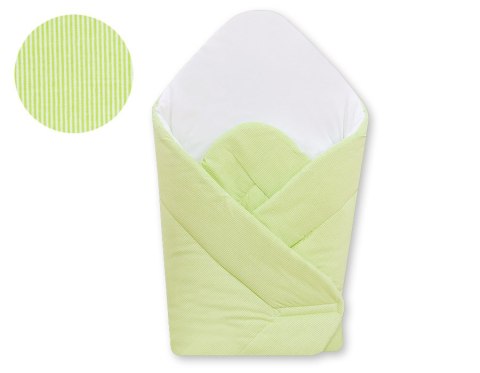 Bobono Rożek usztywniany- Wiszące serduszka paski zielone