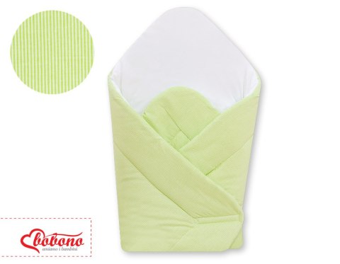 Bobono Rożek usztywniany- Wiszące serduszka paski zielone