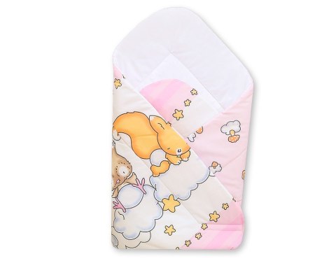 Bobono Rożek z usztywnieniem- Basic leśne zwierzątka różowe