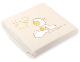 My Sweet Baby Kocyk polarowy dla niemowląt - Carlo- Miś z gwiazdkami kremowy