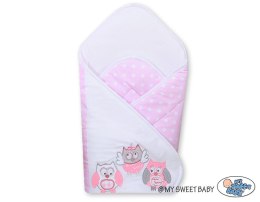 My Sweet Baby Rożek z usztywnieniem- Sowy Bigi Zibi & Adele różowe