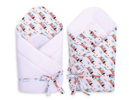 Bobono Dwustronny rożek dla niemowląt miękki z wiązaniem - jamniczki