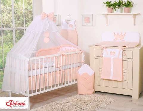 Bobono Moskitiera z szyfonu- Little Prince/Princess pudrowy róż