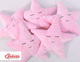 Bobono Poduszka Little STAR z grzechotką- różowa