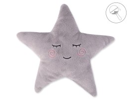 Bobono Poduszka Little STAR z grzechotką- szara
