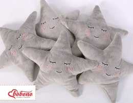 Bobono Poduszka Little STAR z grzechotką- szara