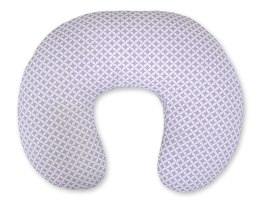 Bobono Poduszka rogal do karmienia fasolka + zdejmowana poszewka - mini-rozeta szara