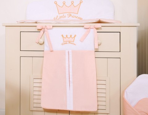Bobono Przybornik- Torba na pampersy- Little Prince/Princess pudrowy róż