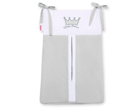 Bobono Przybornik- Torba na pampersy- Little Prince/Princess szara