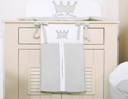 Bobono Przybornik- Torba na pampersy- Little Prince/Princess szara