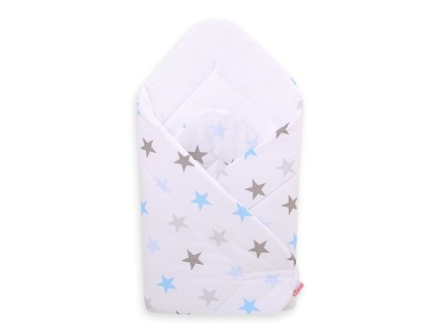 Bobono Rożek dla niemowląt miękki - Gwiazdy szaro-niebieskie