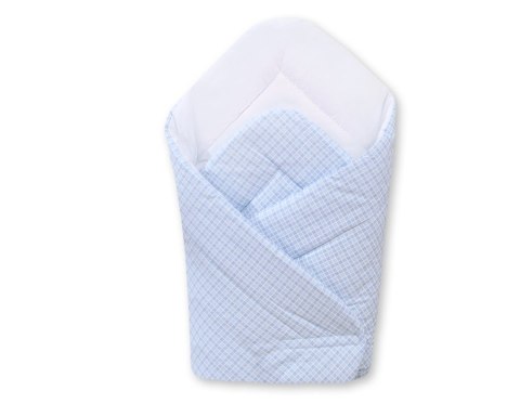 Bobono Rożek dla niemowląt miękki - kratka niebieska