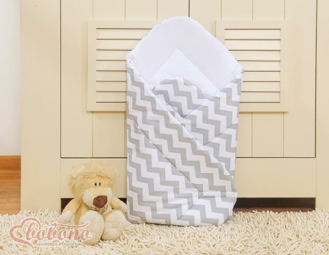 Bobono Rożek miękki- Simple chevron szary