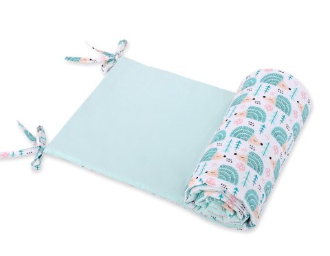 Bobono Uniwersalny ochraniacz do łóżeczka - jeżyki miętowe