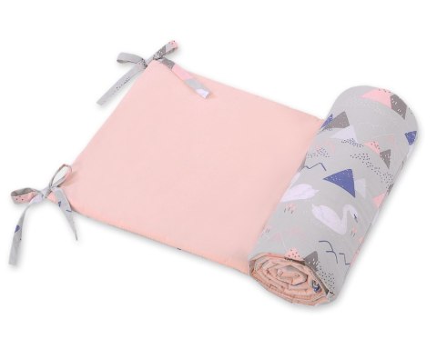 Bobono Uniwersalny ochraniacz do łóżeczka - łabędzie szare