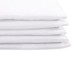 My Sweet Baby Bawełniana pościel dla dzieci 2-częściowa poszewki na poduszkę 60x40 i na kołderkę 120x90 - biała