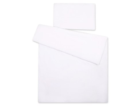 My Sweet Baby Bawełniana pościel dla dzieci 2-częściowa poszewki na poduszkę 60x40 i na kołderkę 120x90 - biała