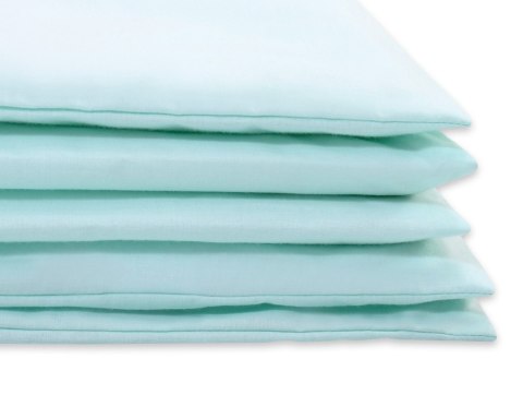 My Sweet Baby Bawełniana pościel dla dzieci 2-częściowa poszewki na poduszkę 60x40 i na kołderkę 120x90 - miętowa