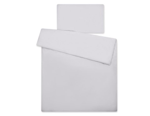 My Sweet Baby Bawełniana pościel dla dzieci 2-częściowa poszewki na poduszkę 60x40 i na kołderkę 120x90 - szara