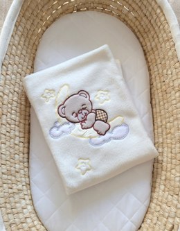 My Sweet Baby Kocyk polarowy- Dobranoc brązowe