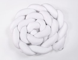 My Sweet Baby Ochraniacz warkocz pleciony do łóżeczka XXL - biały