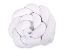 My Sweet Baby Ochraniacz warkocz pleciony do łóżeczka - biały