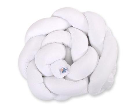 My Sweet Baby Ochraniacz warkocz pleciony do łóżeczka - biały