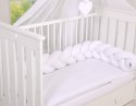 My Sweet Baby Ochraniacz warkocz pleciony do łóżeczka - biały