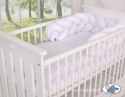 My Sweet Baby Ochraniacz warkocz pleciony do łóżeczka - biały